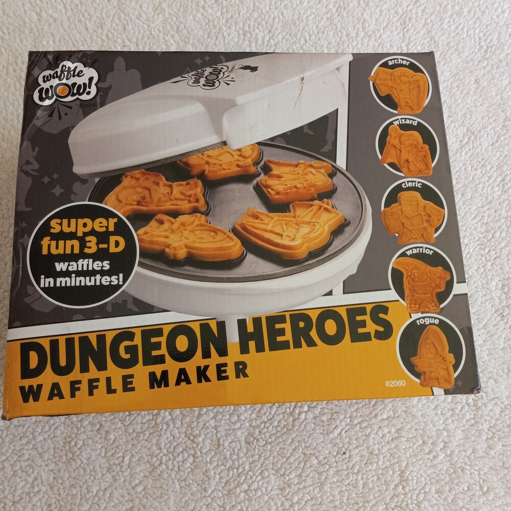 Waffle Wow by CucinaPro Dungeon Heroes Waffle Maker New in Box